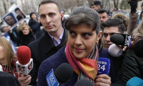15 februarie 2019  Laura Codruța Kovesi la Parchetul General, însoțită de același ofițer SPP jpeg