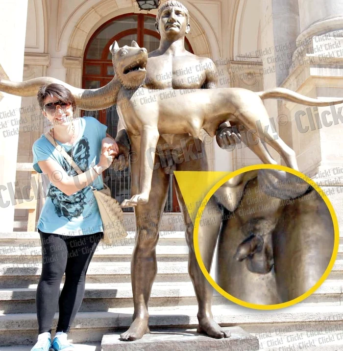 Goliciunea împăratului Traian nu i-a deranjat pe bucureştenii care au trecut prin faţa muzeului