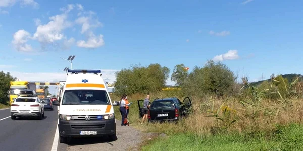Accident rutier pe DN7 la Tălmaciu   Sibiu Foto Seby Stoica jpg