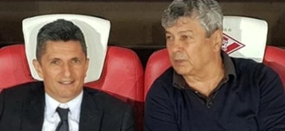 Răzvan și Mircea Lucescu, îndrăgostiți de banca tehnică FOTO Facebook
