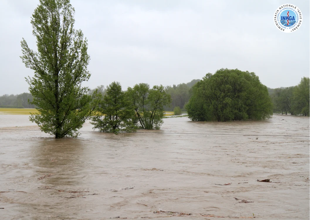 Inundații Râul Bârzava din Timiș