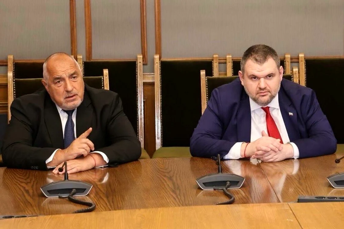 Boiko Borissov și Delian Peevski FOTO BTA