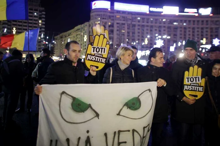 Proteste Piaţa Victoriei - Ludovic Orban - Raluca Turcan / FOTO Inquam Photos / Octav Ganea / 10 dec 2017