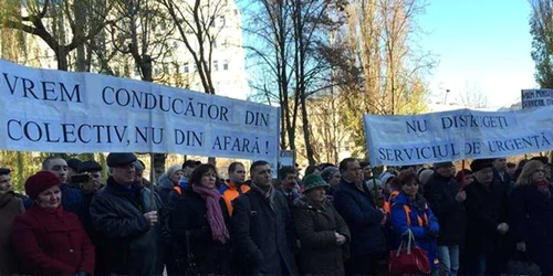 protest medici urgenta chisinau FOTO Unimedia