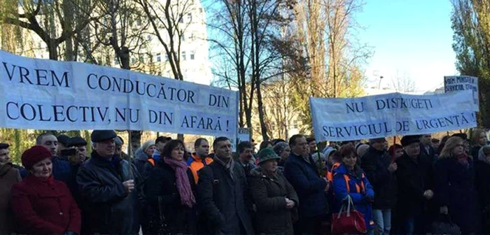 Protestul medicilor din Chişinău FOTO Unimedia