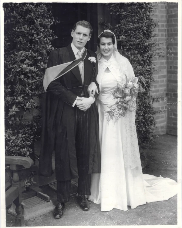 Radu and Nicole Florescu, at their marriage on December 2, 1950 (© Florescu family archive)