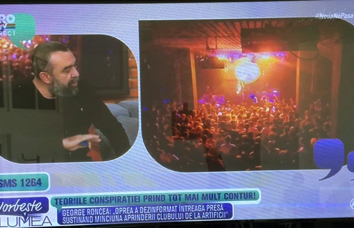 Imagine din emisiunea „Vorbeşe lumea“ în care a fost prezent George Roncea FOTO Paginademedia.ro