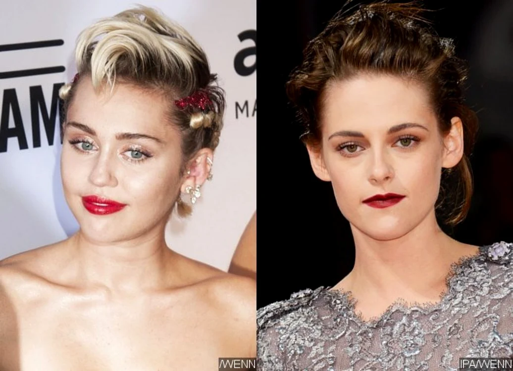 Mai multe fotografii intime cu Miley Cyrus şi Kristen Stewart au fost furate de către hackeri şi vândute unui site pentru adulţi