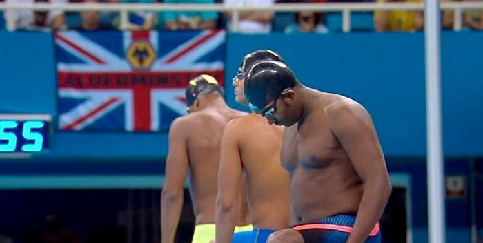 Robel Kiros Habte, înotătorul etiopian care a terminat al 59-leaFoto: captură video