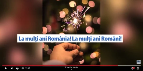 Pro România filmuleţ 1 decembrie