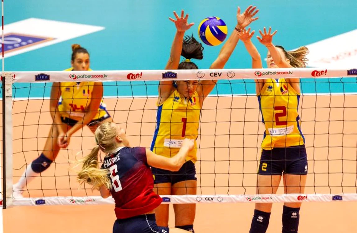 Nationala feminina de volei a Romaniei este la o victorie de calificarea la EuropeneFOTO: Doarvolei.ro