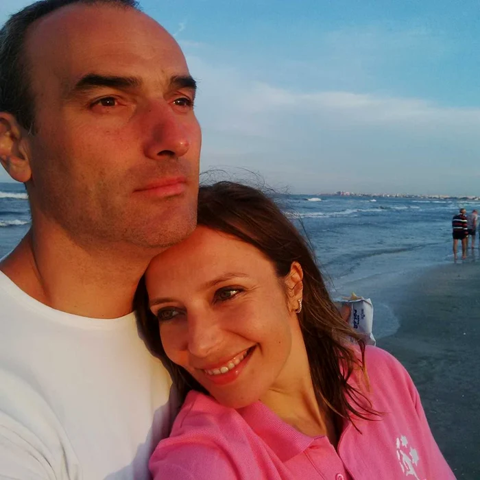 Roxana Gabor-Iliescu şi soţul ei, Paul, fericiţi că totul s-a terminat cu bine