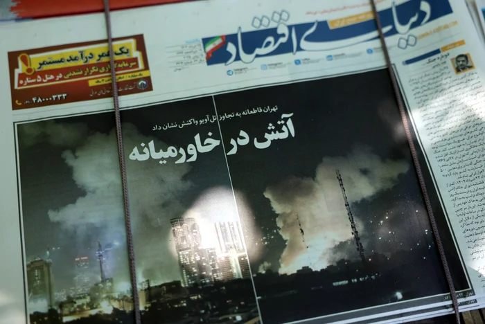Ziar iranian relatează despre atacul Iranului asupra Israelului FOTO EPA-EFE