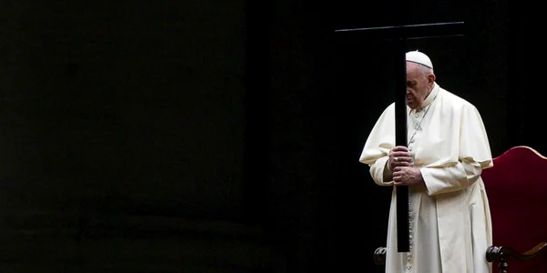 papa francisc drumul crucii 2 aprilie 2021 foto epa efe