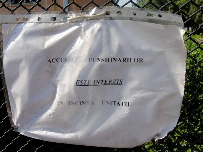 Bazinul este pregătit, însă doar pentru persoanele care nu au trecut de 35 de ani