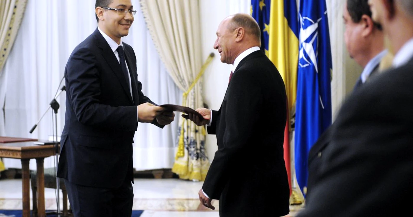 Victor Ponta şi Traian Băsescu, înainte de coabitare
