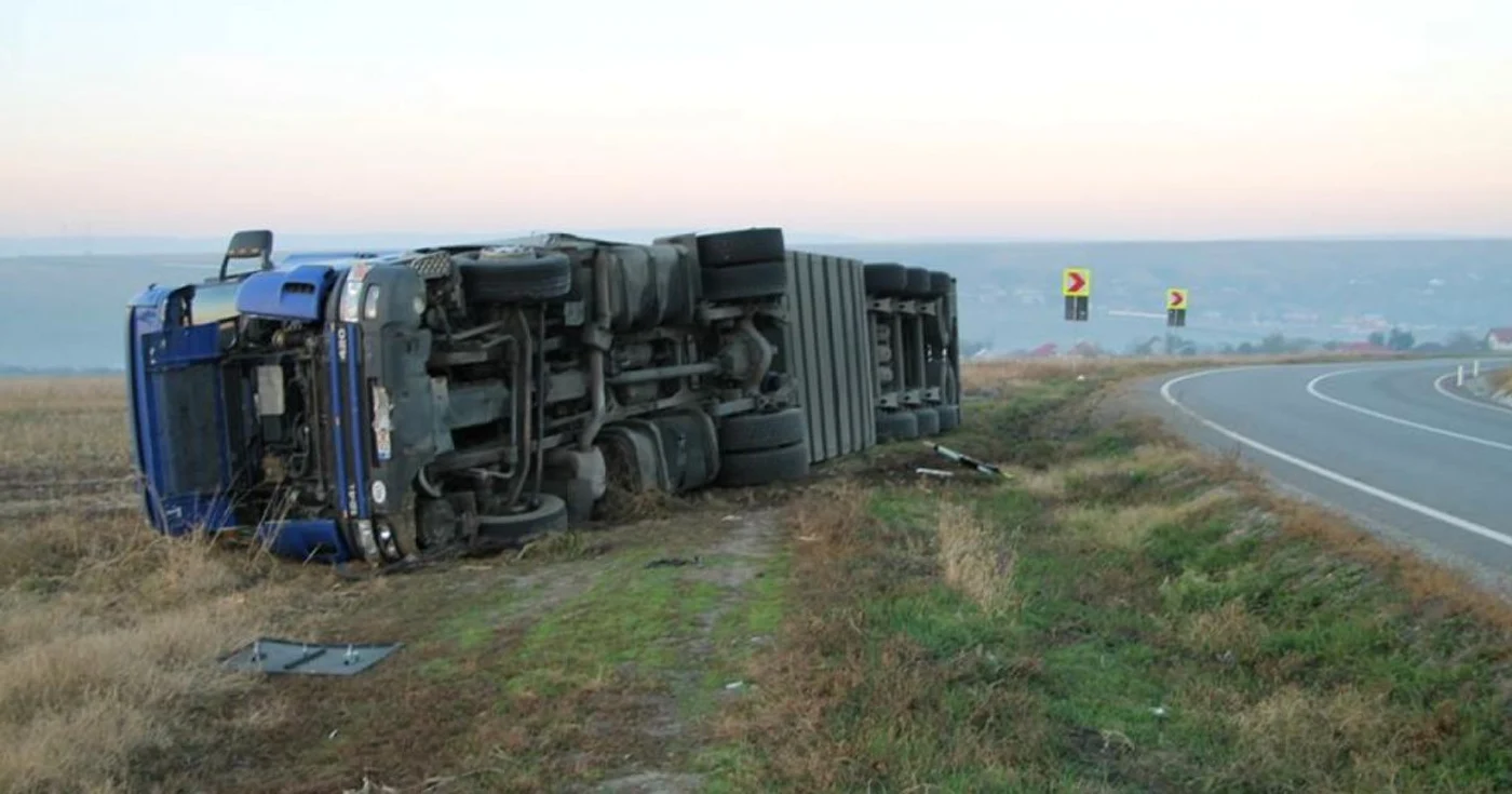 accident tir husi