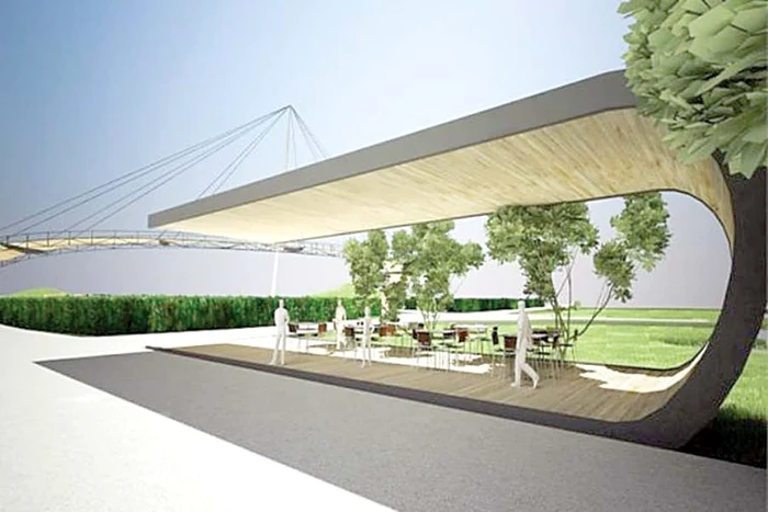 Reprezentanţii societăţilor care au câştigat  licitaţia pentru modernizarea parcului  muncesc acum la curăţarea terenului (Fotografii: Roberto Sălceanu)