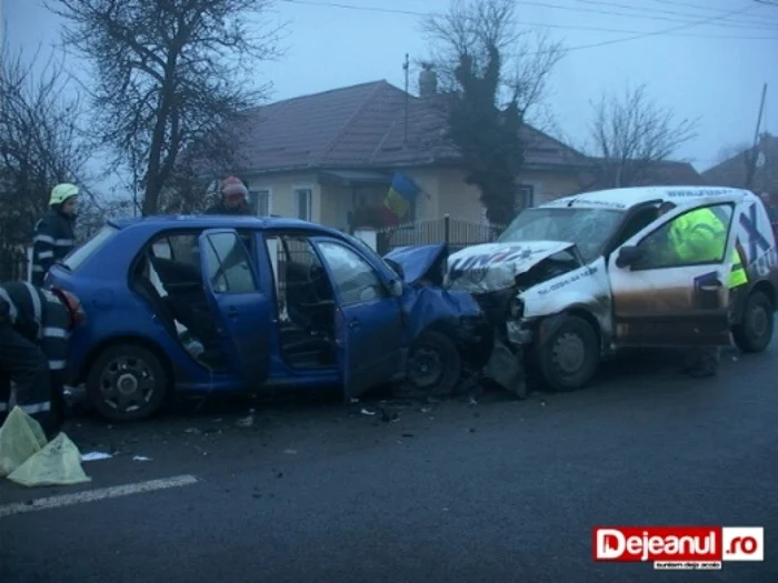 Accidentul a avut loc miercuri, 8 ianuarie, în jurul orei 15.50 FOTO dejeanul.ro