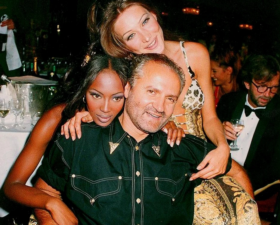 Gianni Versace și manechinele sale celebre FOTO Profimedia