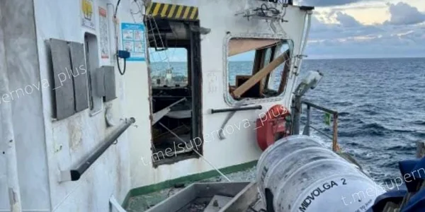 Rusia susține că nava de marfă Midvolga 2 a fost atacata de Ucraina FOTO X jpeg