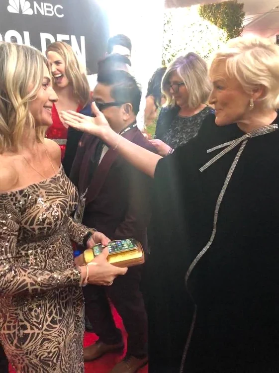 Nadia Comaneci, alaturi de Glenn Close