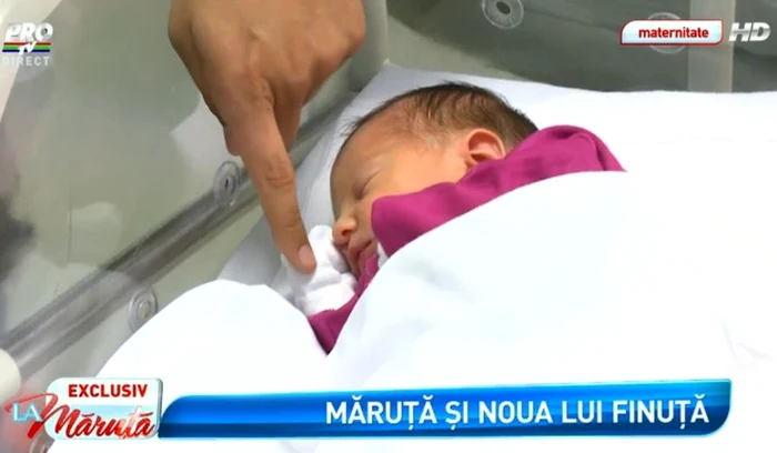 Mihai Gruia a filmat naşterea fetiţei sale