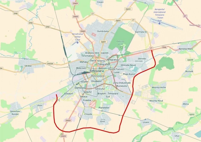 Varianta de ocolire Sud va face legătura cu centura Nord