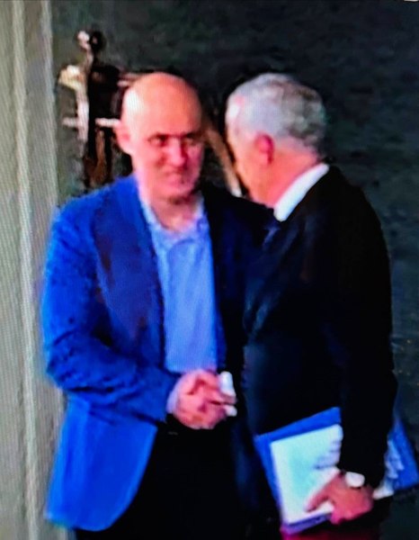 Călin Geogescu, fotografiat alături de Horațiu Potra și Eugen Sechila. Imaginile, distribuite pe Telegram
