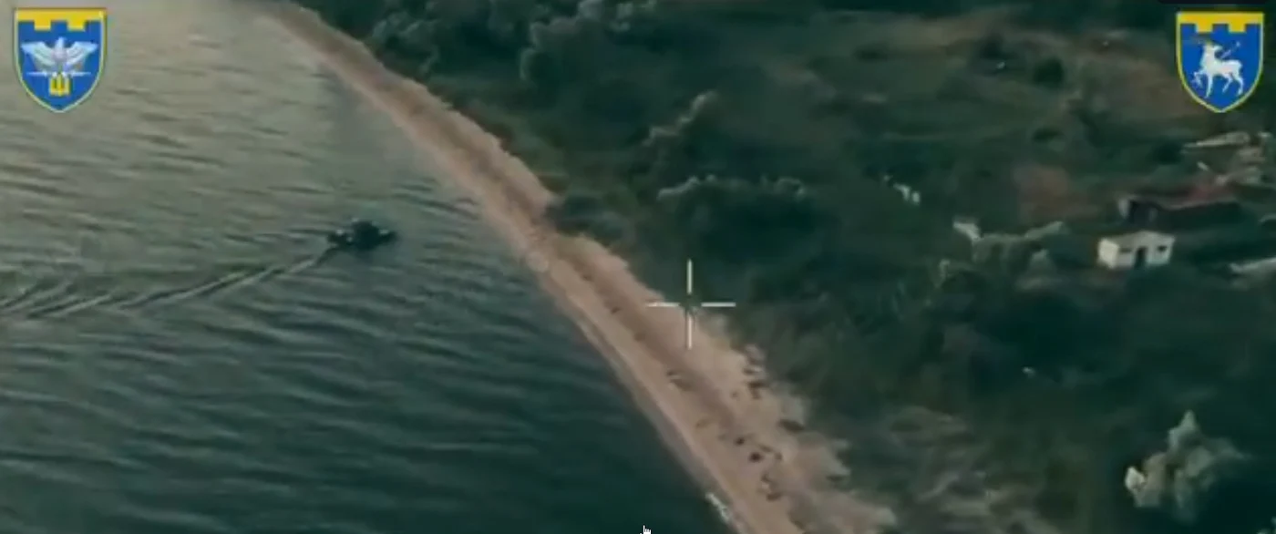 Imagine cu drona maritimă. FOTO: captură video