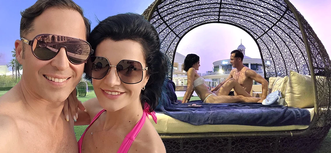 Dinu Maxer, zile romantice în Dubai cu proaspăta lui soție, Magdalena!