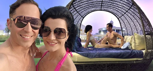 Dinu Maxer, zile romantice în Dubai cu proaspăta lui soție, Magdalena!