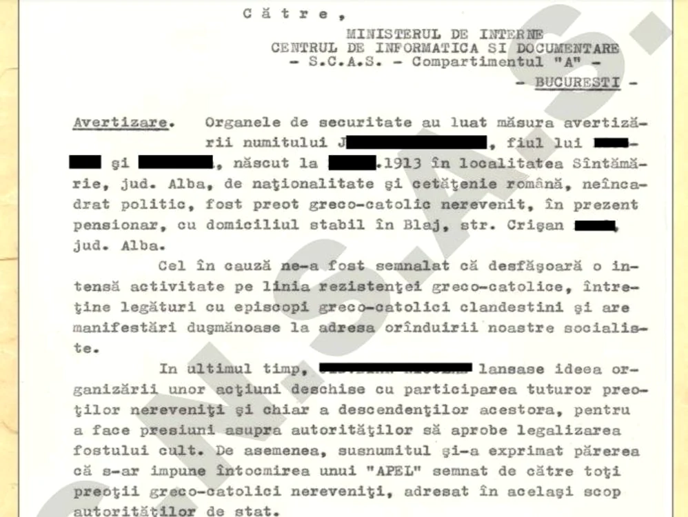 Preot greco-catolic avertizat de securiști FOTO arhiva CNSAS
