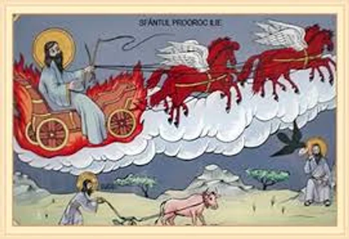 Prorocul Ilie a fost înălțat la cer într-un car tras de caiSursa foto: creștinortodox.ro
