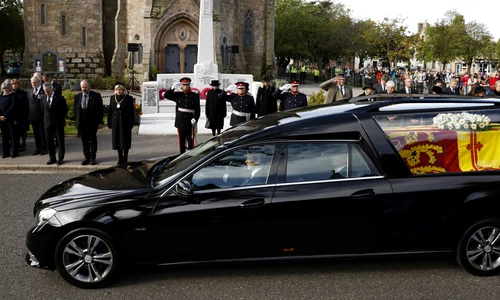 Sicriul reginei Elisabeta a plecat spre Edinburgh FOTO Getty Images jpg