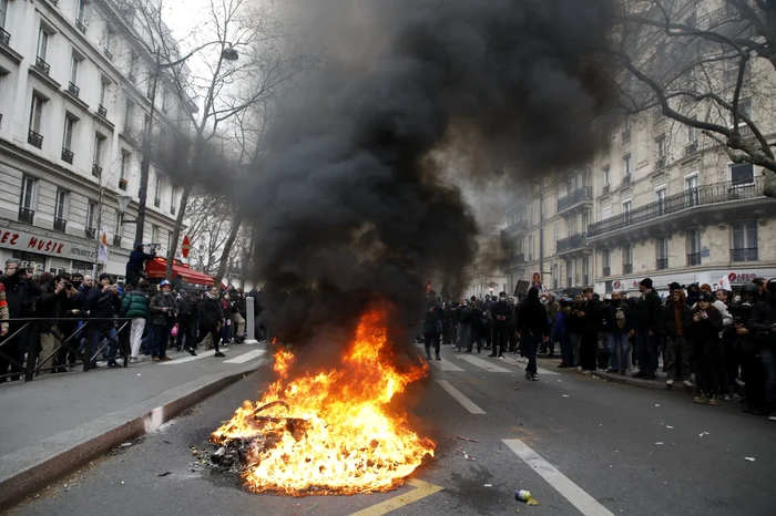 Proteste în Franța FOTO Profimedia 