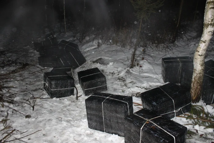 Întreaga cantitate de ţigări a fost confiscată FOTO: Adevărul