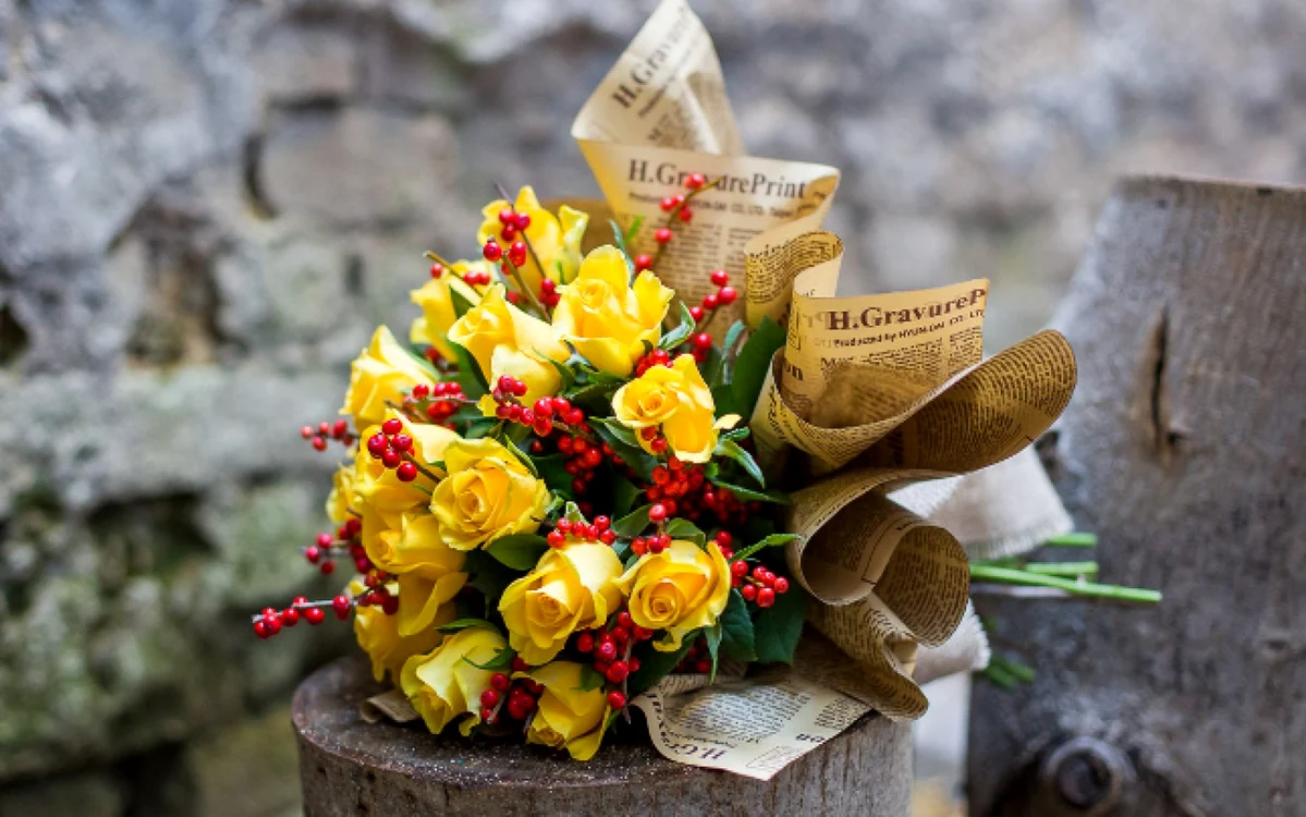 buchet galben