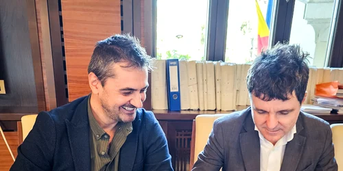 Semnare memorandum Alex Găvan și Nicușor Dan 12 octombrie 2023 Platforma civică Împreună pentru Centura Verde Foto Fundația Alex Găvan 1 jpg