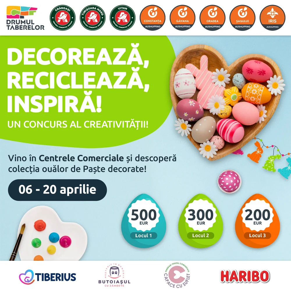 Touch Agency semnează a III-a ediție a campaniei „Decorează, reciclează, inspiră!” pentru cele 9 centre Ceetrus