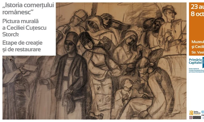 Vernisajul expoziției „Istoria comerțului românesc - pictura murală a Ceciliei Cuțescu Storck”