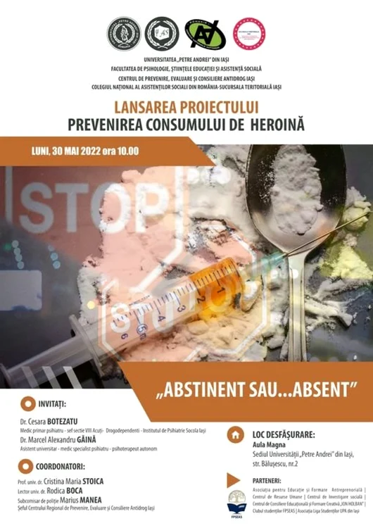 FOTO Centrul de Prevenire, Evaluare şi Consiliere Antidrog Iaşi