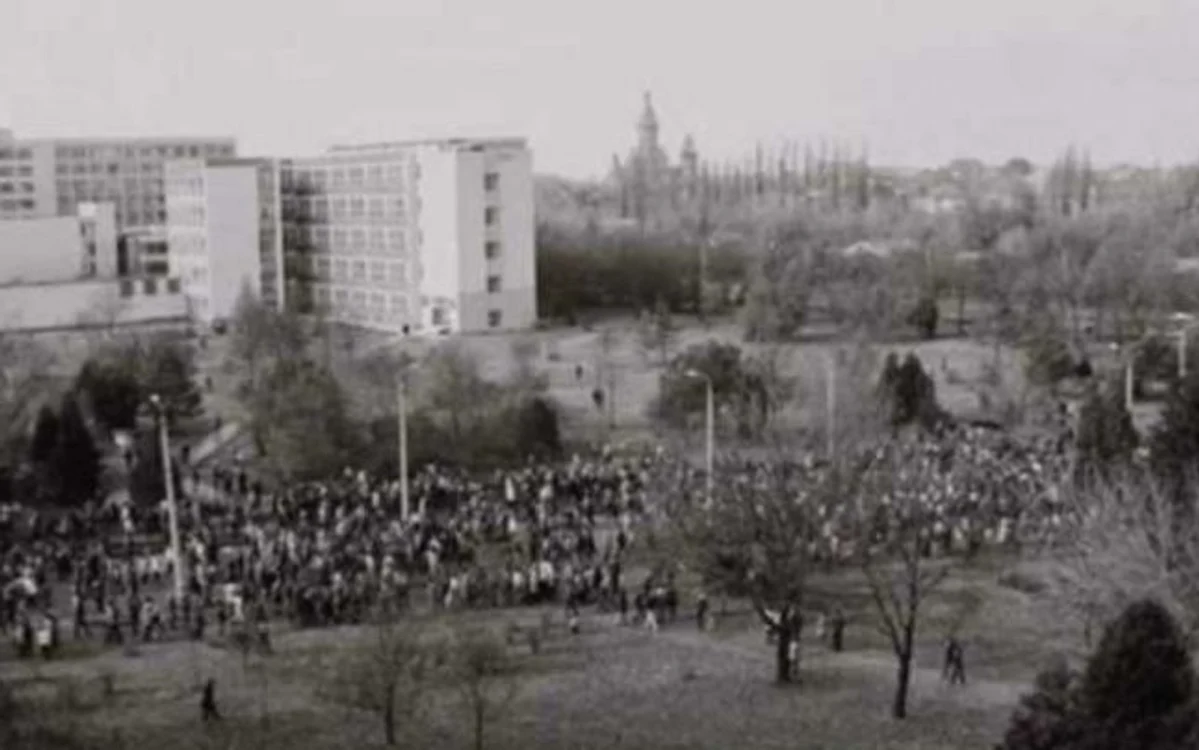 Manifestanți în Timișoara FOTO Costi Duma