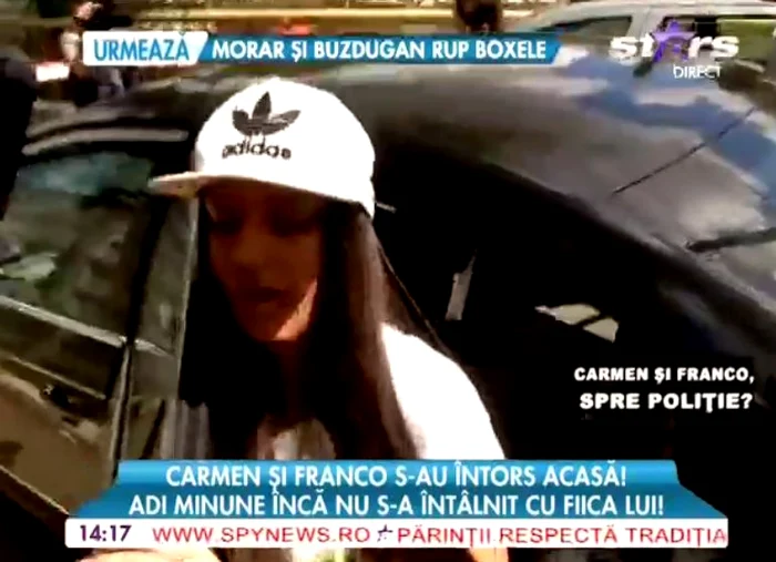 Carmen si Franco, la poliţie