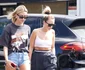 Smashing Pumpkins' fan Hailey baldwin grabs a bite to eat with friend in West Hollywood jpeg