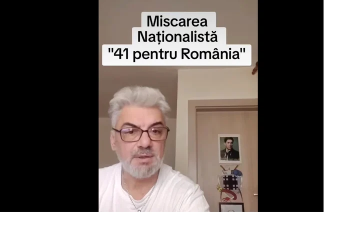 Bărbatul afișa la vedere însemne inspirate din simbolistica Mișcării legionare FOTO: prinscreen FB