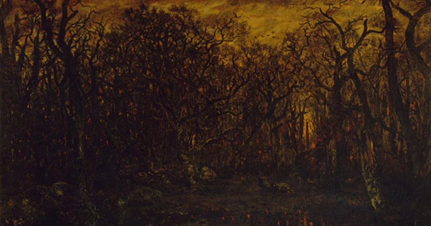 pictura de iarna théodore rousseau