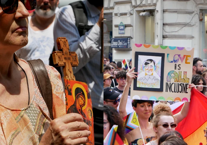 Două lumi, o singură zi. FOTO: Adevărul / Norbert Nemeș