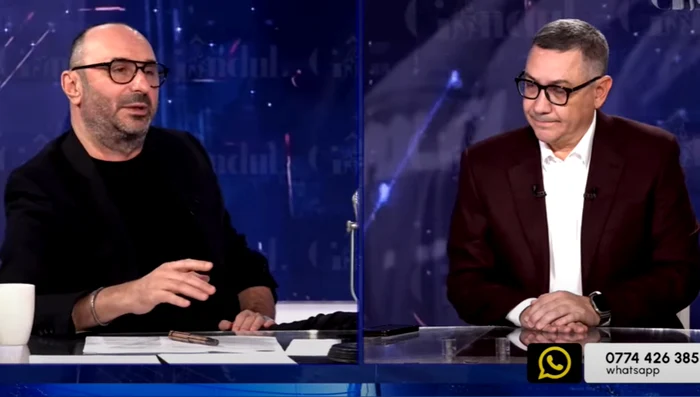 Ponta, la „Marius Tucă Show”. FOTO captură video Știri Focus