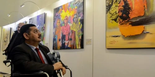 Expozitie la muzeul din Mosul FOTO AFP